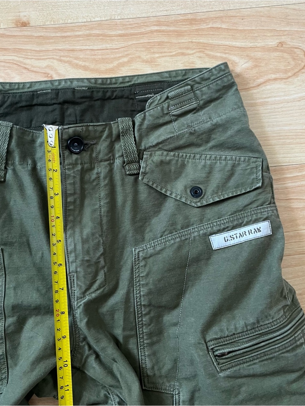 G-Star Raw Rco Powel 3D Tapered Cargo Pants 31W Army Military Green Archive - Picture 9 of 12